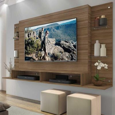 Painel Com Suporte Para Tv Até 60´´ Nairóbi Fg3071 Madeirado