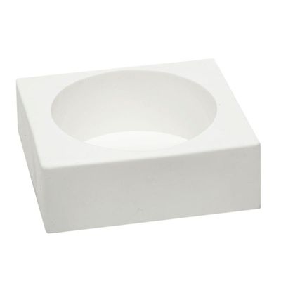 Cesto 2 Em 1 Silicone Flexível Multiuso Decoração Silikomart Cor:branco Branco