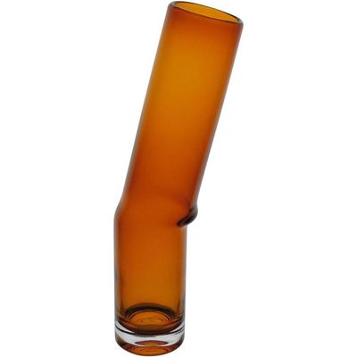Vaso Decorativo Enfeite Casa Home&co Vidro 38x7x7cm âmbar