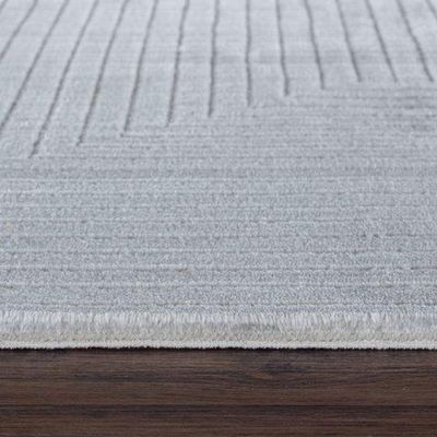 Tapete Turco Sala Sofisticato 03 - 200 X 250Cm Off White/Cinza