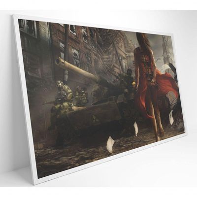 Quadro Jogo Battlefield 120x80 Cm Adesivo Fotográfico