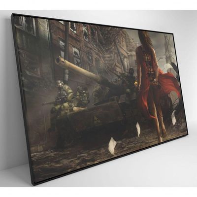 Quadro Jogo Battlefield 120x80 Cm Adesivo Fotográfico