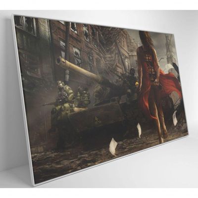 Quadro Jogo Battlefield 120x80 Cm Adesivo Fotográfico