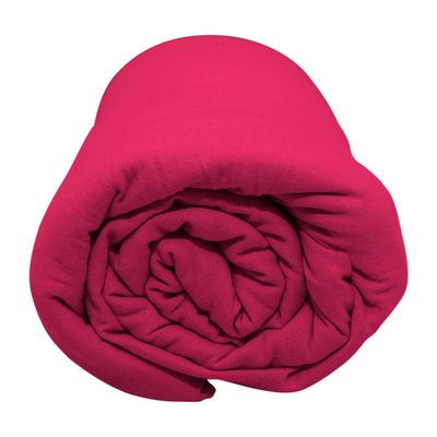 Lençol Com Elástico Queen Portallar Malha 100% Algodão Liso Linha Casa Vermelho Fita