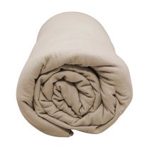 Lençol Com Elástico Queen Portallar Malha 100% Algodão Liso Linha Casa Bege Caqui