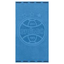 Toalha de Banho Buettner Jacquard Veludo Futebol Gremio 70cmx140m Azul