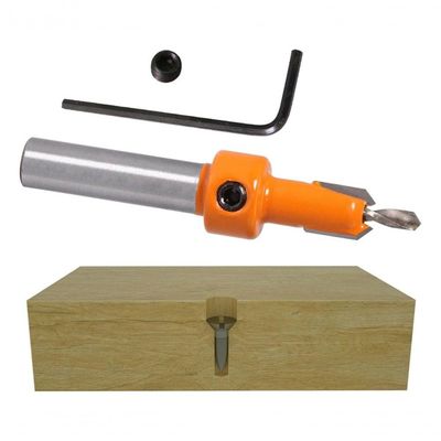 Kit 5 Broca 8mm Rebaixo De Parafuso Em Madeira Com Limitador