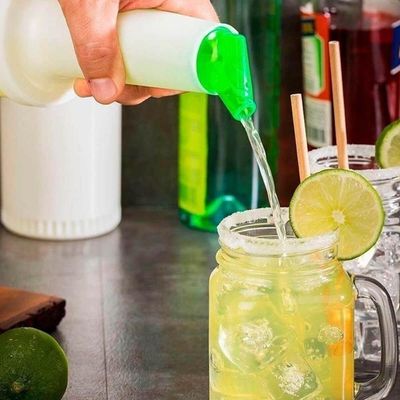 Kit 4 Garrafa Storen Pour 1l Verde Weck Mixologista Licores Caldas Bar Drink