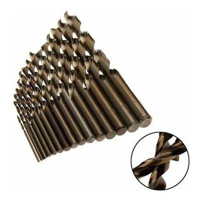 Kit 15 Brocas Cobalto Furar Aço, Ferro, Cobre 1.5 A 10 Mm