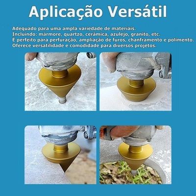 Broca Cônica Diamantada De Chanfrar Fresa Esmerilhadeira 50mm