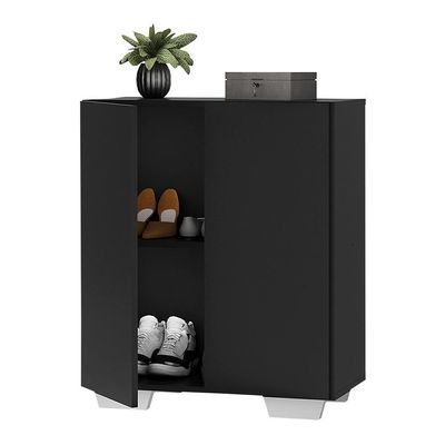 Sapateira 2 Portas Nina Preta/branca