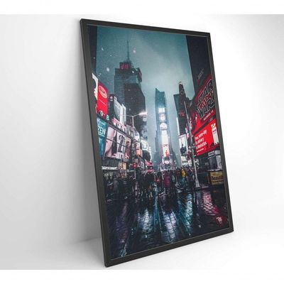 Quadro Times Square 90x60 Cm Adesivo Fotográfico