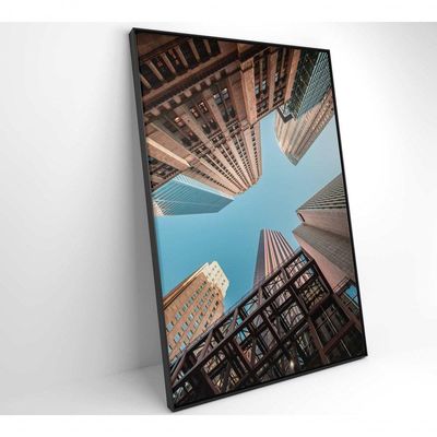 Quadro Nova York Prédios 40x60 Cm Adesivo Fotográfico