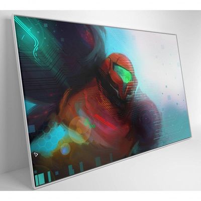 Quadro Jogo Super Metroid 90x60 Cm Vidro Impresso