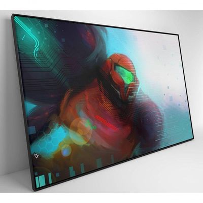 Quadro Jogo Super Metroid 90x60 Cm Vidro Impresso