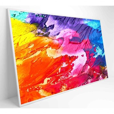 Quadro Formas Abstratas 90x60 Cm Vidro Impresso