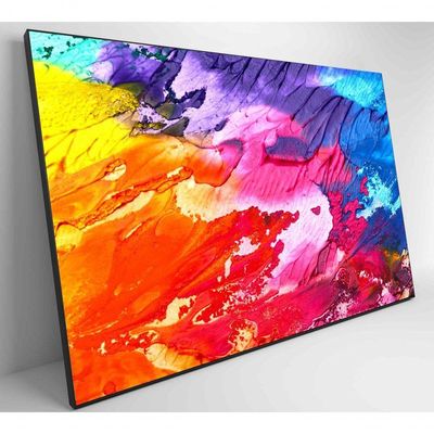 Quadro Formas Abstratas 90x60 Cm Vidro Impresso