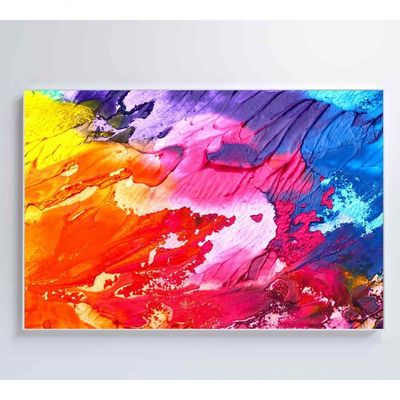 Quadro Formas Abstratas 90x60 Cm Vidro Impresso