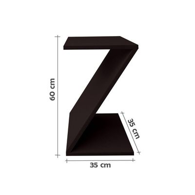 Mesa Z Lateral de Apoio ou Mesa de Cabeceira Preto Laca