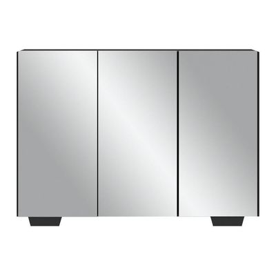 Aparador 3 Portas Com Espelho Mp1014 Preto