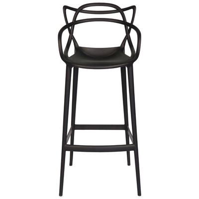 Kit - 6 X Banquetas Altas Masters Allegra - Preto
