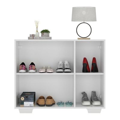 Sapateira Com Espelho 3 Portas Nina Mp6023 Branca