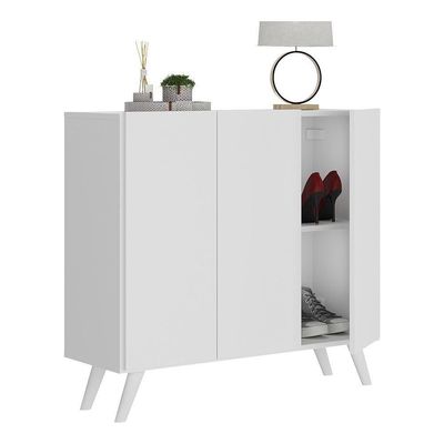 Sapateira Retrô 3 Portas Nina Mp6018 Branca