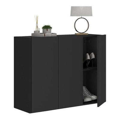 Sapateira 3 Portas Suspensa Nina Mp6017 Preta