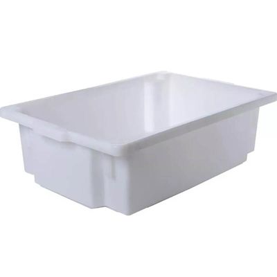 Kit 10 Caixas Plástica Restaurante Geladeira Legumes Verduras 4,2L Tampa Ventilável Organizadora