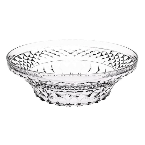 Saladeira Tigela Redonda 3,3L Glassy Crippa Transparente Plástica Salada Pipoca Sobremesa