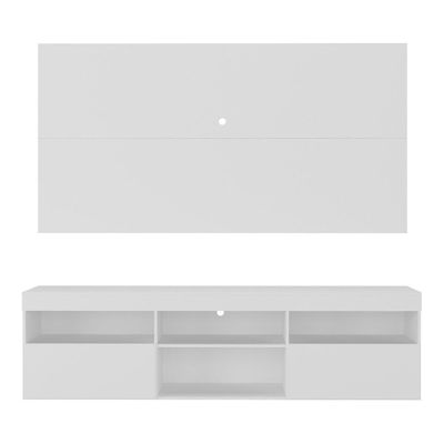 Rack Com Painel Tv 65" Holanda Br3059 Branco
