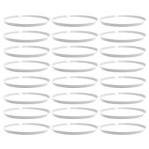 24 Bandejas para Servir 28cm Brancas Redondas Bar Restaurante Lanchonete Crippa
