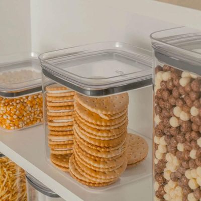 Pote Hermético 2,3l Porta Mantimentos Alimentos Organizador Block Maxxi Natural