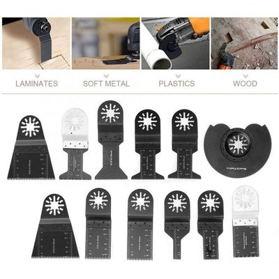 Kit 12 Laminas De Corte Acessórios Para Ferramenta Oscilante