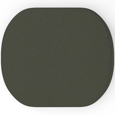 Puff Decorativo Orgânico Para Living Quarto 70cm Doha W01 Linho Verde Musgo - Lyam Decor