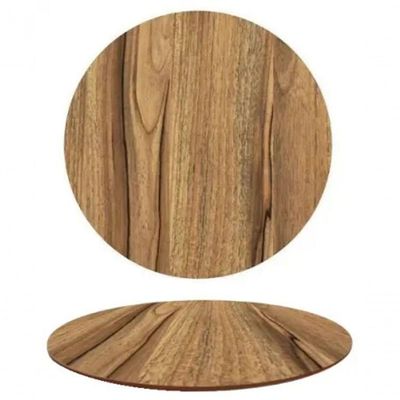 Tampo Em Mdf Oval 160x90 Cm - Nogueira Cor Marrom