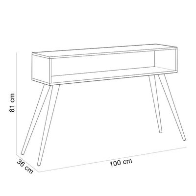 Kit Aparador Com Mesa De Centro Mônaco Pés Palito L03 Castanho