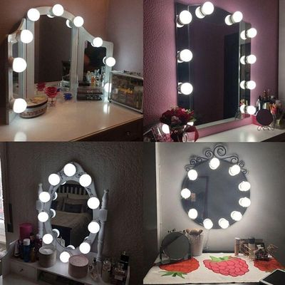 Luminária Led De Maquiagem Camarim Penteadeira 10 Lâmpadas