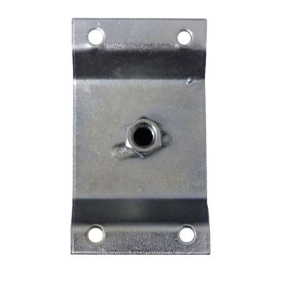 Chapa Elevada Com Tubo Fixação Pés Palito Rosca 5/16 Zincada