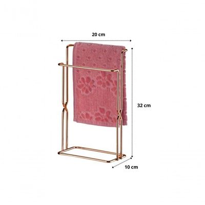 Porta Toalha Banheiro Rosto Mãos Bancada Rose Gold Future 1171rg