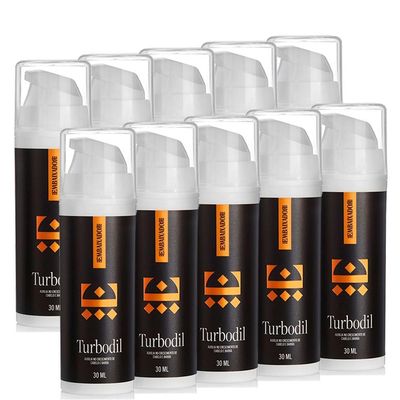 Kit 10 Blend Crescimento Barba E Cabelo Turbodil Embaixador 30Ml