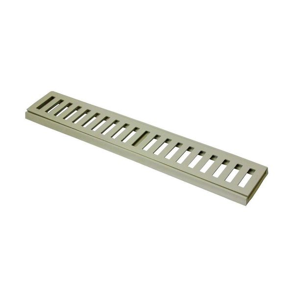 Ralo Grelha Linear Com Caixilho Em Alumínio Bege 20x50cm