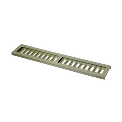 Ralo Grelha Linear Com Caixilho Em Alumínio Bege 20x50cm