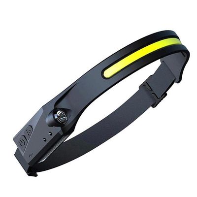 Lanterna De Cabeça Sensor Movimento Led Cob Xpe Usb Multiuso Camping
