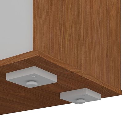 Mesa Para Escritório Home Office Em L 170x155cm Unik A02 Freijó Branco - Lyam Decor