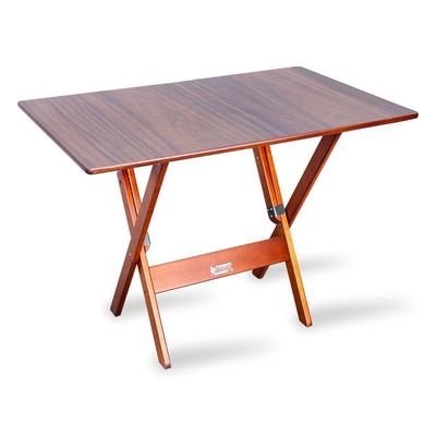 Conjunto De Mesa Dobrável 70x110 Com 4 Cadeiras Imbuia Cor: Marrom