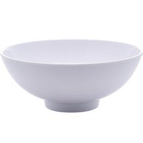 Kit 50 Bowls Melamina Branco 400ml Milão Lyor 15x6cm Cumbuca Tigelas Caldos Cereais Saladas