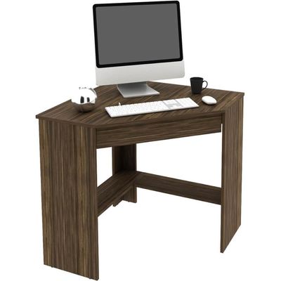 Mesa Escrivaninha de Canto com 1 Gaveta ME4169 Nogal Tecnomobili
