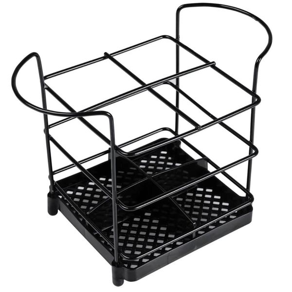 Organizador de Talheres Utimil Porta Garfo e Faca Preto para Mesa Bancada Armário