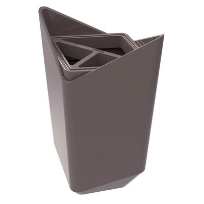Porta Escova De Dentes Cinza Tornado Prisma Crippa Banheiro Pia Lavabo
